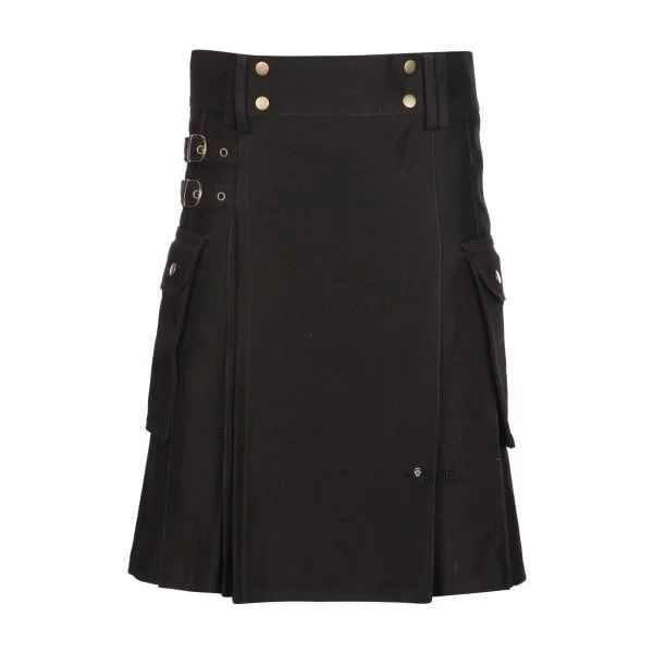 Black Utility Kilt