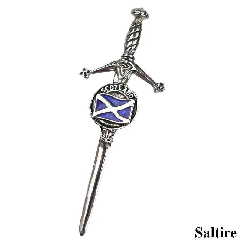 Crest Kilt Pin - Saltire