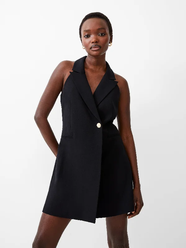 Whisper Halter Blazer Dress