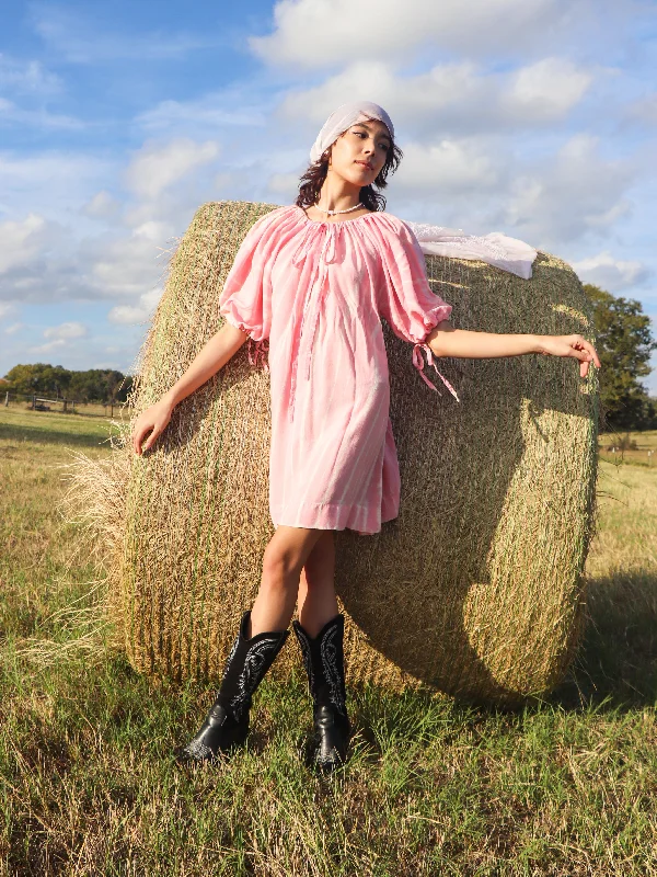 Luna Tie Dye Mini Dress - Pink