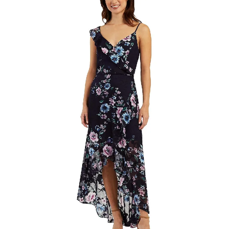 BCX Womens Juniors Asymmetrical Hi-Low Maxi Dress