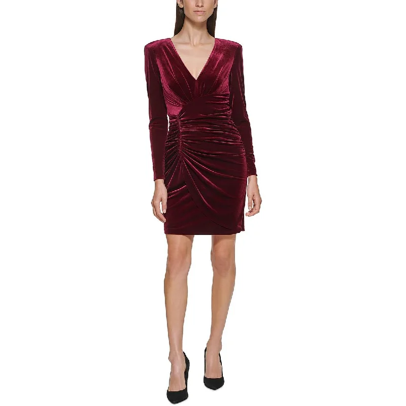 Vince Camuto Womens Velvet Short Mini Dress