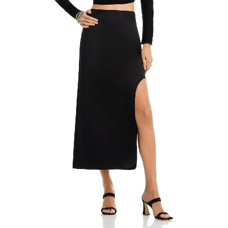 By Malene Birger Womens Midi Side Slit Midi Skirt