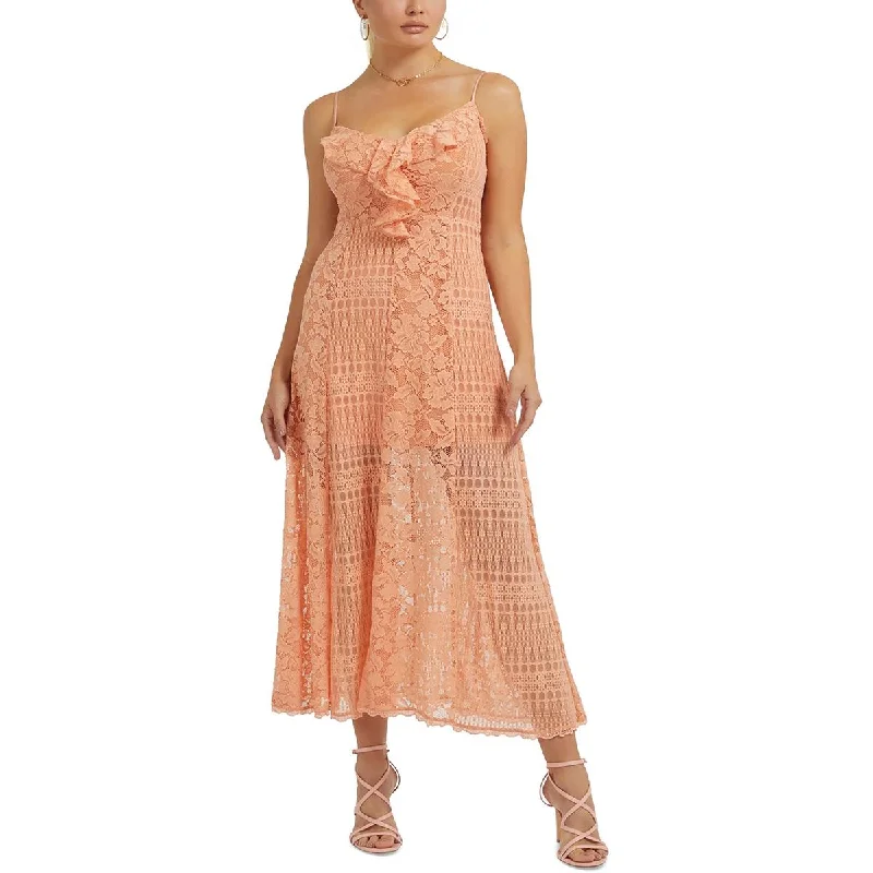 Guess Womens Lace Maxi Dress