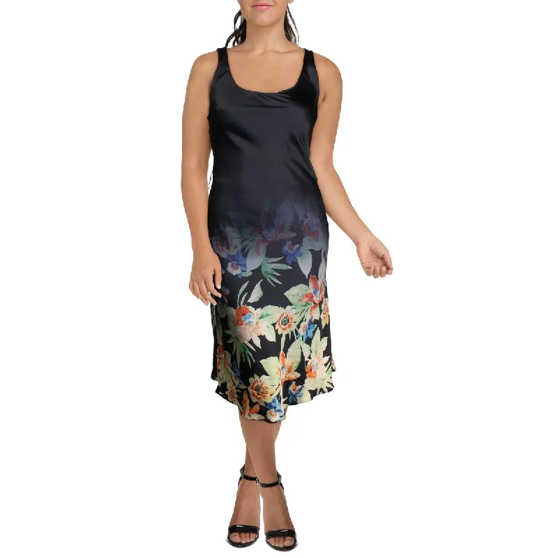 Lauren Ralph Lauren Womens Floral Long Midi Dress