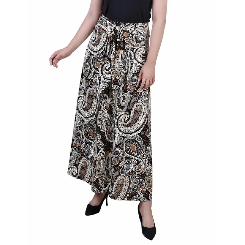 NY Collection Womens Petites Tie Waist Maxi Maxi Skirt