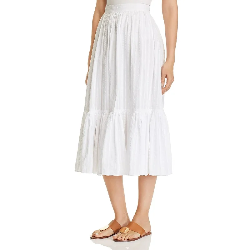 Tory Burch Womens Cotton Boho Midi Skirt