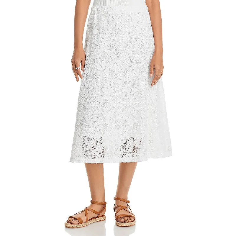 Wilt Womens Open Stitch Lace Midi Skirt