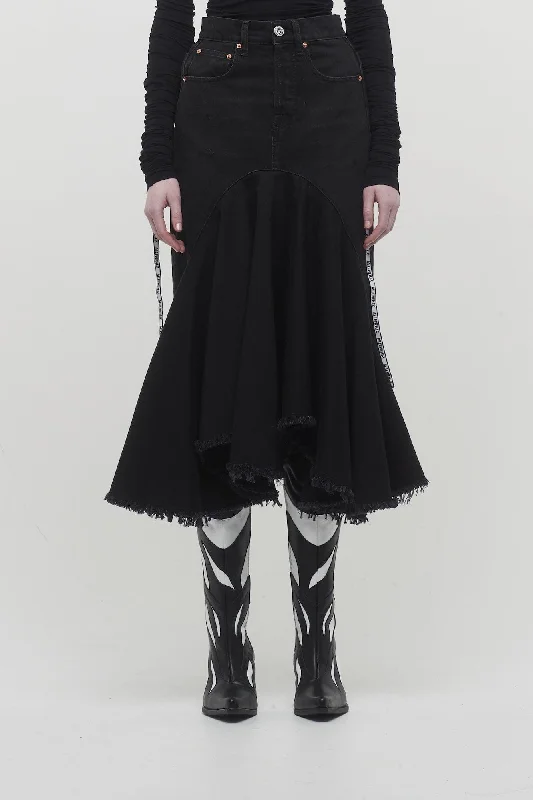 Vetements Denim Midi Skirt