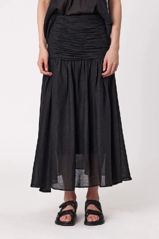 Remain - Fallon Maxi Skirt, Black